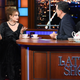Illustration for article titled Helena Bonham Carter spills some delicious tea about her many co-stars on Stephen Colbert